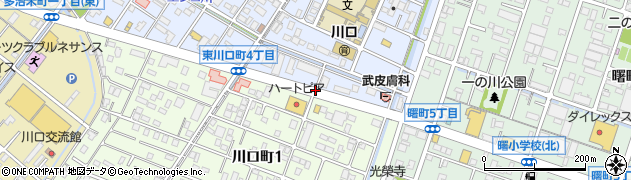 川口東小入口周辺の地図