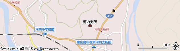 東広島市河内支所周辺の地図
