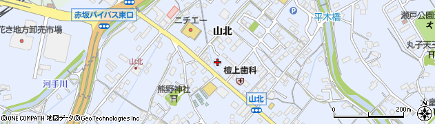 広島県福山市瀬戸町山北429周辺の地図