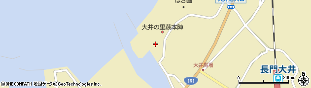 山口県萩市大井大井馬場上1689周辺の地図