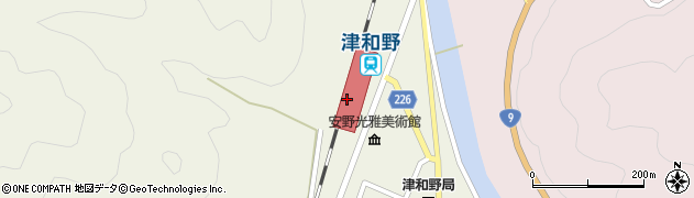 津和野駅周辺の地図