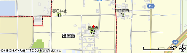 奈良県御所市出屋敷周辺の地図