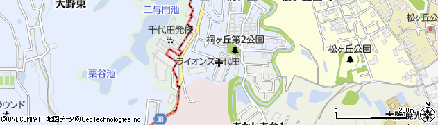 大阪府河内長野市自由ケ丘周辺の地図