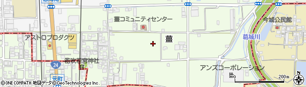 奈良県葛城市薑周辺の地図