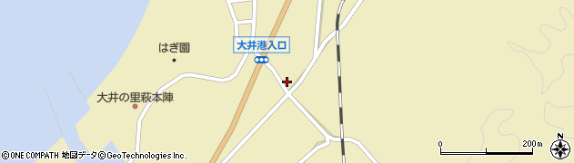 山口県萩市大井大井馬場上1743周辺の地図