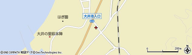 山口県萩市大井大井馬場上1742周辺の地図