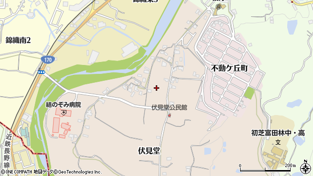 〒584-0055 大阪府富田林市伏見堂の地図