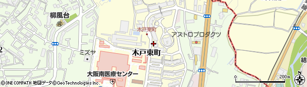 大阪府河内長野市木戸東町周辺の地図