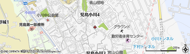 岡山県倉敷市児島小川周辺の地図