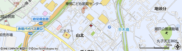 広島県福山市瀬戸町山北382周辺の地図