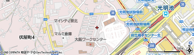 大阪府和泉市伏屋町5丁目12周辺の地図