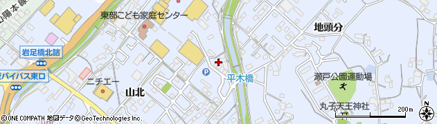 広島県福山市瀬戸町山北周辺の地図