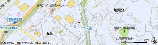 広島県福山市瀬戸町（山北）周辺の地図