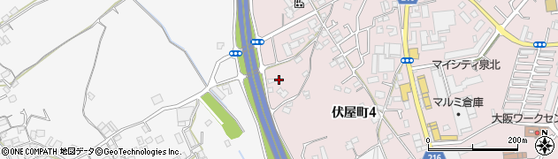 大阪府和泉市伏屋町4丁目2周辺の地図