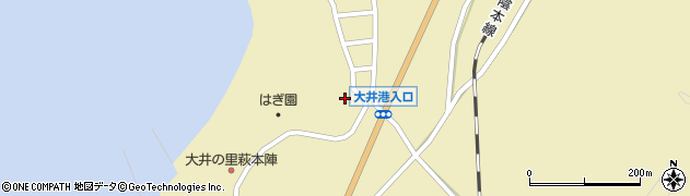 山口県萩市大井大井馬場上2858周辺の地図