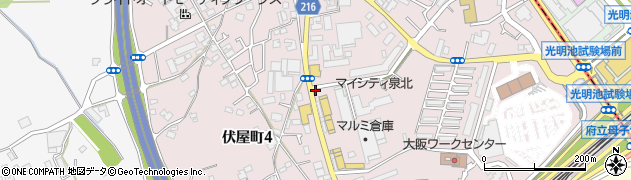 トヨタレンタリース新大阪光明池店周辺の地図