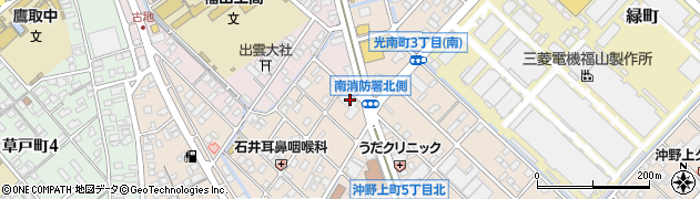 福山南　典礼会館周辺の地図