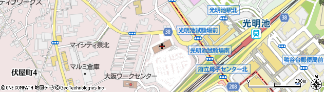 キッチン凛光　明池試験場店周辺の地図
