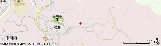 大阪府南河内郡河南町弘川周辺の地図