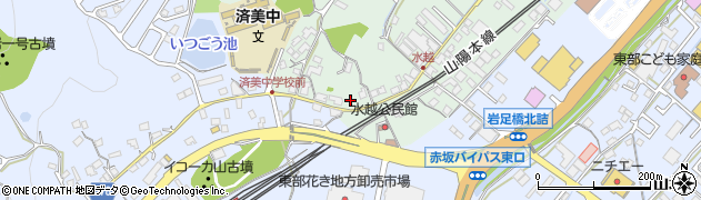 広島県福山市津之郷町加屋324周辺の地図
