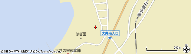 山口県萩市大井大井馬場上2852周辺の地図