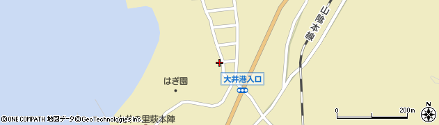 山口県萩市大井大井馬場上2856周辺の地図