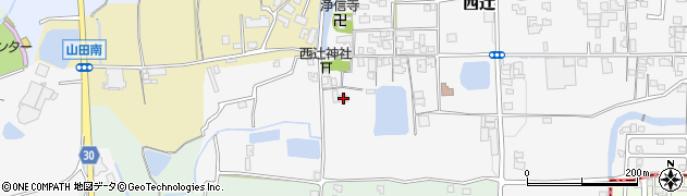 奈良県葛城市西辻246周辺の地図