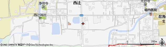 奈良県葛城市西辻257周辺の地図
