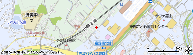 広島県福山市津之郷町加屋36周辺の地図