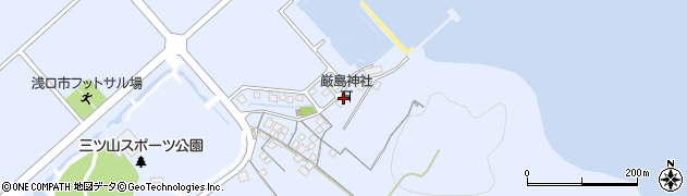 岡山県浅口市寄島町12174周辺の地図
