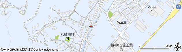 岡山県浅口市寄島町12141-5周辺の地図
