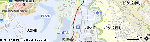 大阪府河内長野市自由ケ丘3周辺の地図