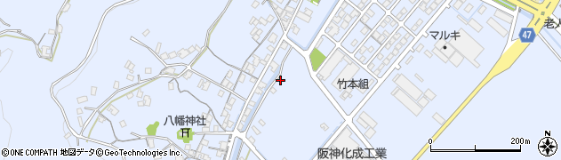 岡山県浅口市寄島町12114周辺の地図