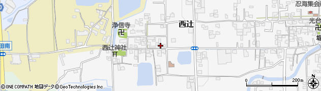 奈良県葛城市西辻161周辺の地図