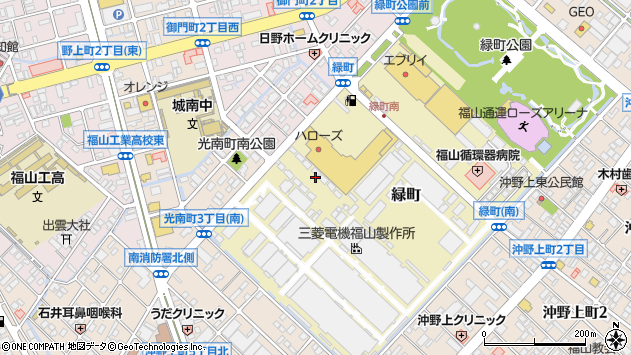 〒720-0804 広島県福山市緑町の地図