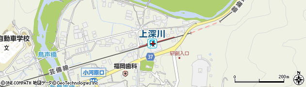 上深川駅周辺の地図