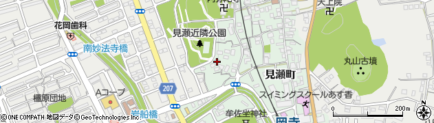 奈良県橿原市見瀬町周辺の地図
