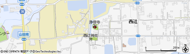 奈良県葛城市西辻149周辺の地図