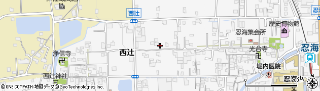 奈良県葛城市西辻106周辺の地図