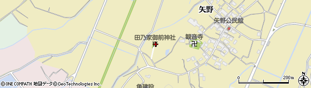 田乃家神社周辺の地図