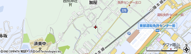 広島県福山市津之郷町加屋262周辺の地図