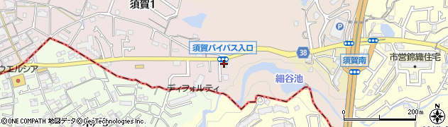 天寿園須賀周辺の地図