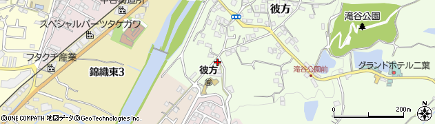 大阪府富田林市彼方23周辺の地図