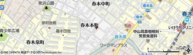 大阪府岸和田市春木本町周辺の地図
