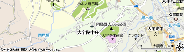 奈良県宇陀市大宇陀中庄周辺の地図