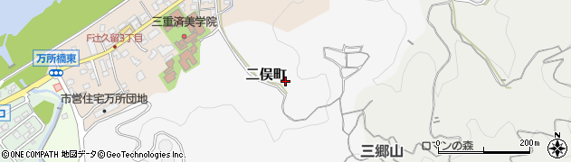 三重県伊勢市二俣町周辺の地図