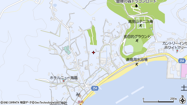 〒761-4112 香川県小豆郡土庄町甲、乙鹿島の地図