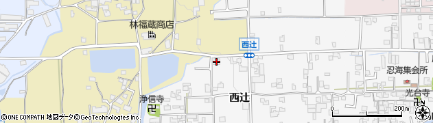 奈良県葛城市西辻86周辺の地図