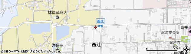 奈良県葛城市西辻82周辺の地図