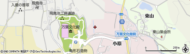 奈良県高市郡明日香村小原周辺の地図